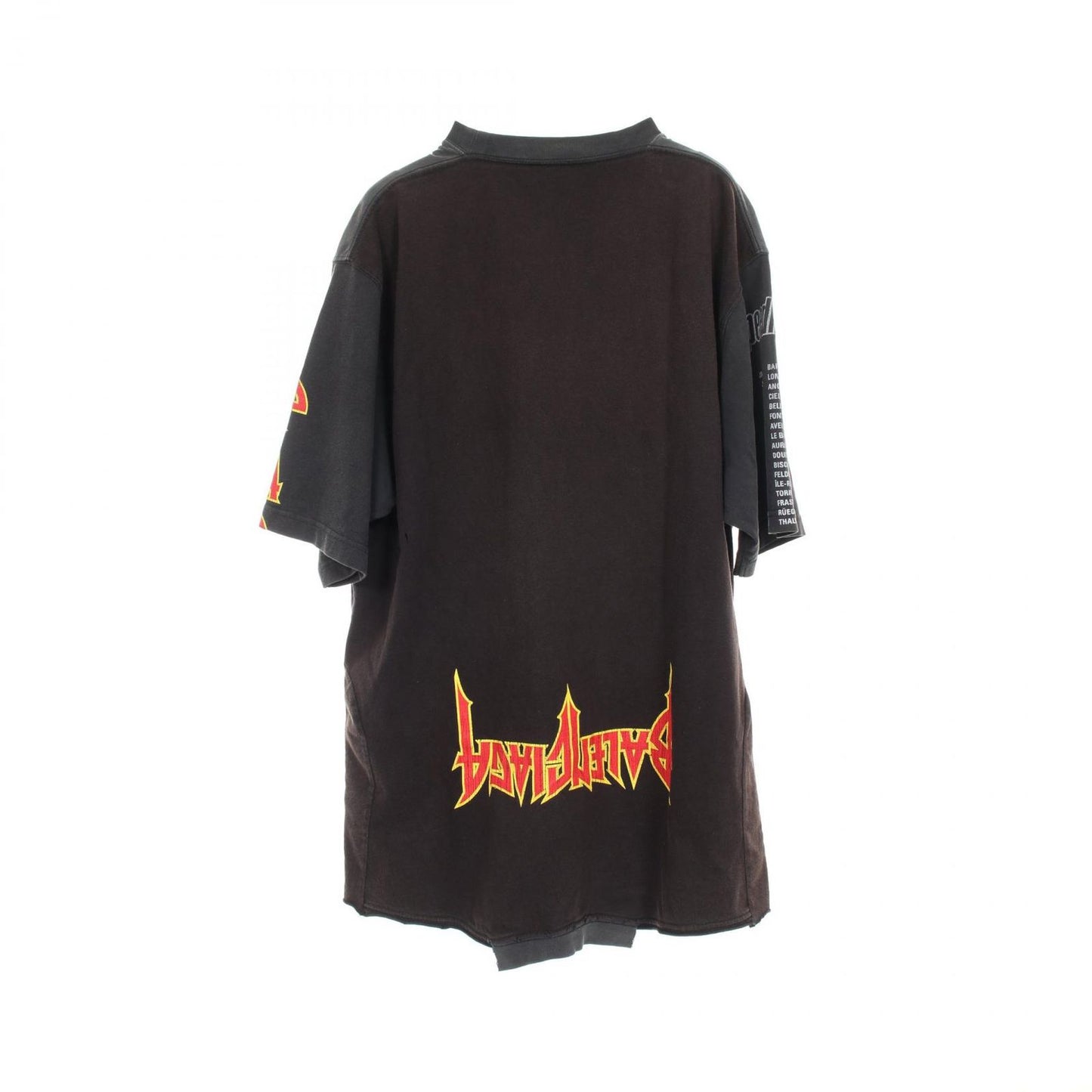 BALENCIAGA Speed Hunters Upside Down Cotton T-Shirt - Black Multi