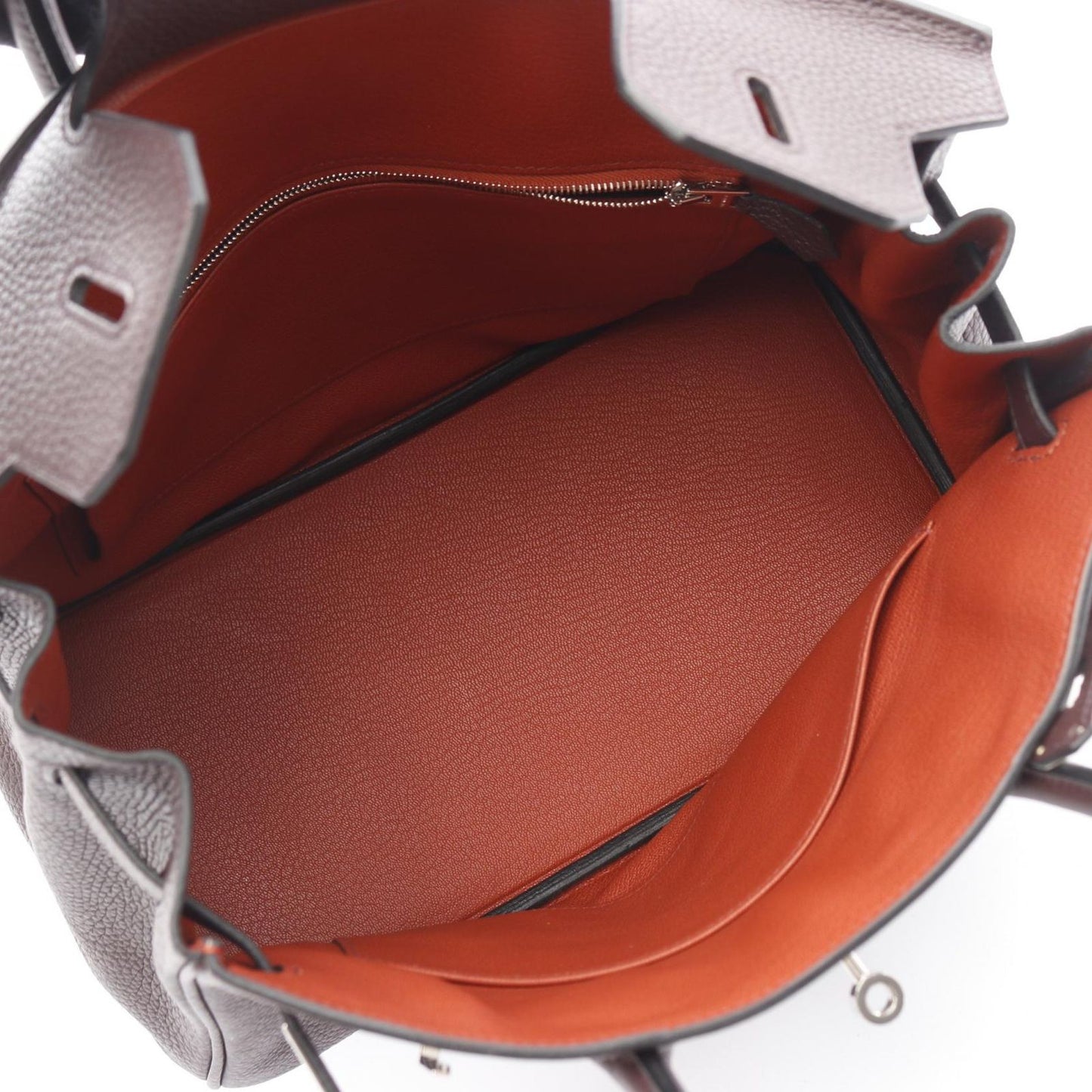 HERMES Birkin 30 Verso Rouge Serre Brick Handbag - Exquisite Craftsmanship