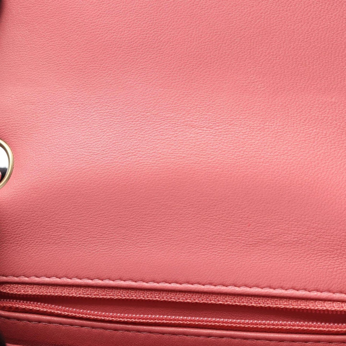 CHANEL Mini Matelassé Shoulder Bag in Pink Lambskin - A35200