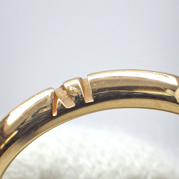 Tiffany & Co. Atlas Closed Narrow Ring in K18 Pink Gold - Size 13