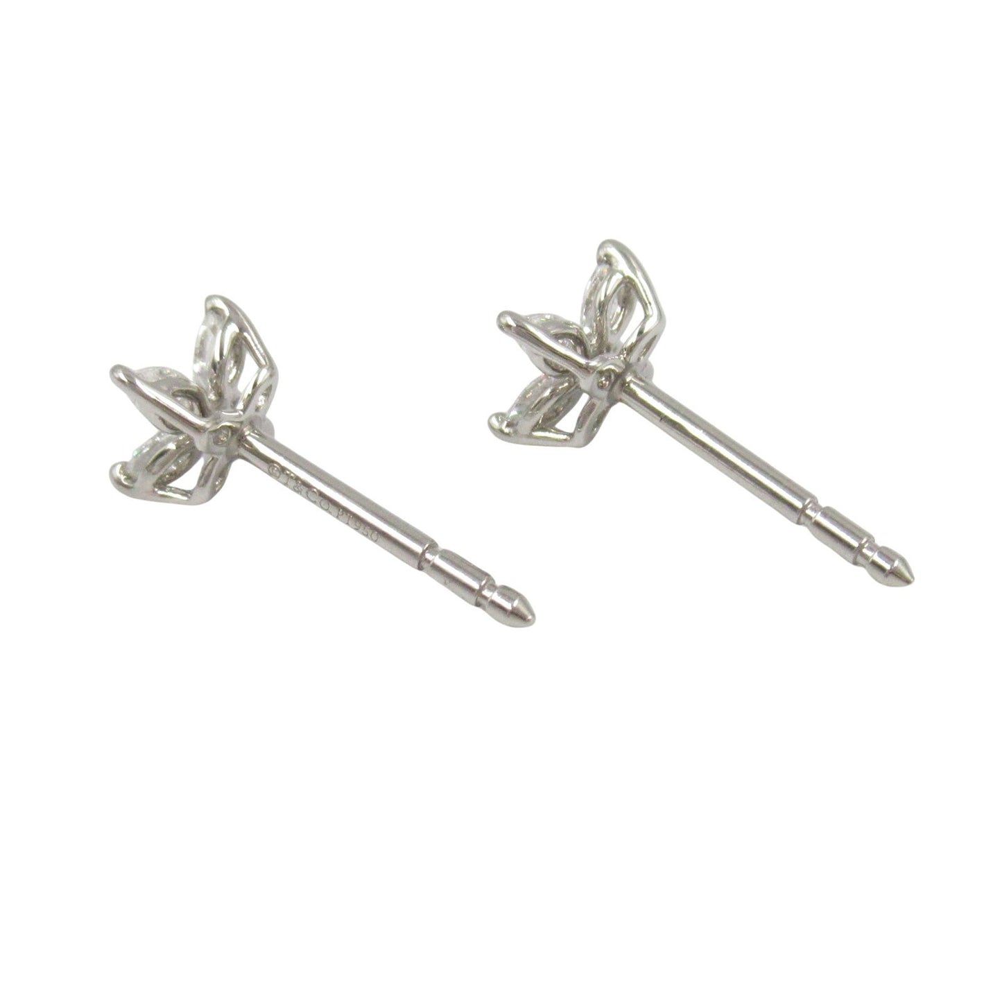 TIFFANY & CO Victoria Mini Diamond Earrings in Platinum