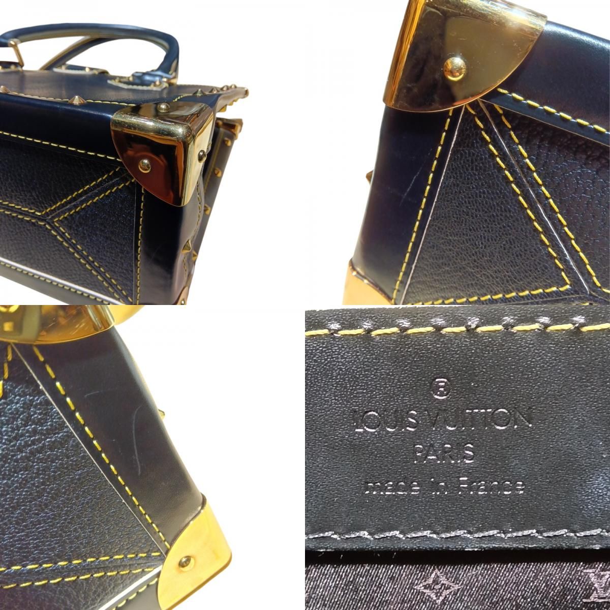 Louis Vuitton Fabuleux M91812 Black & Gold Hardware Handbag