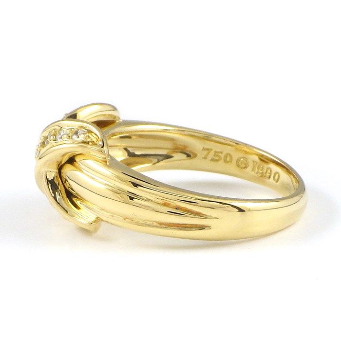 Tiffany & Co. Signature X Cross Diamond Ring in 18K Yellow Gold