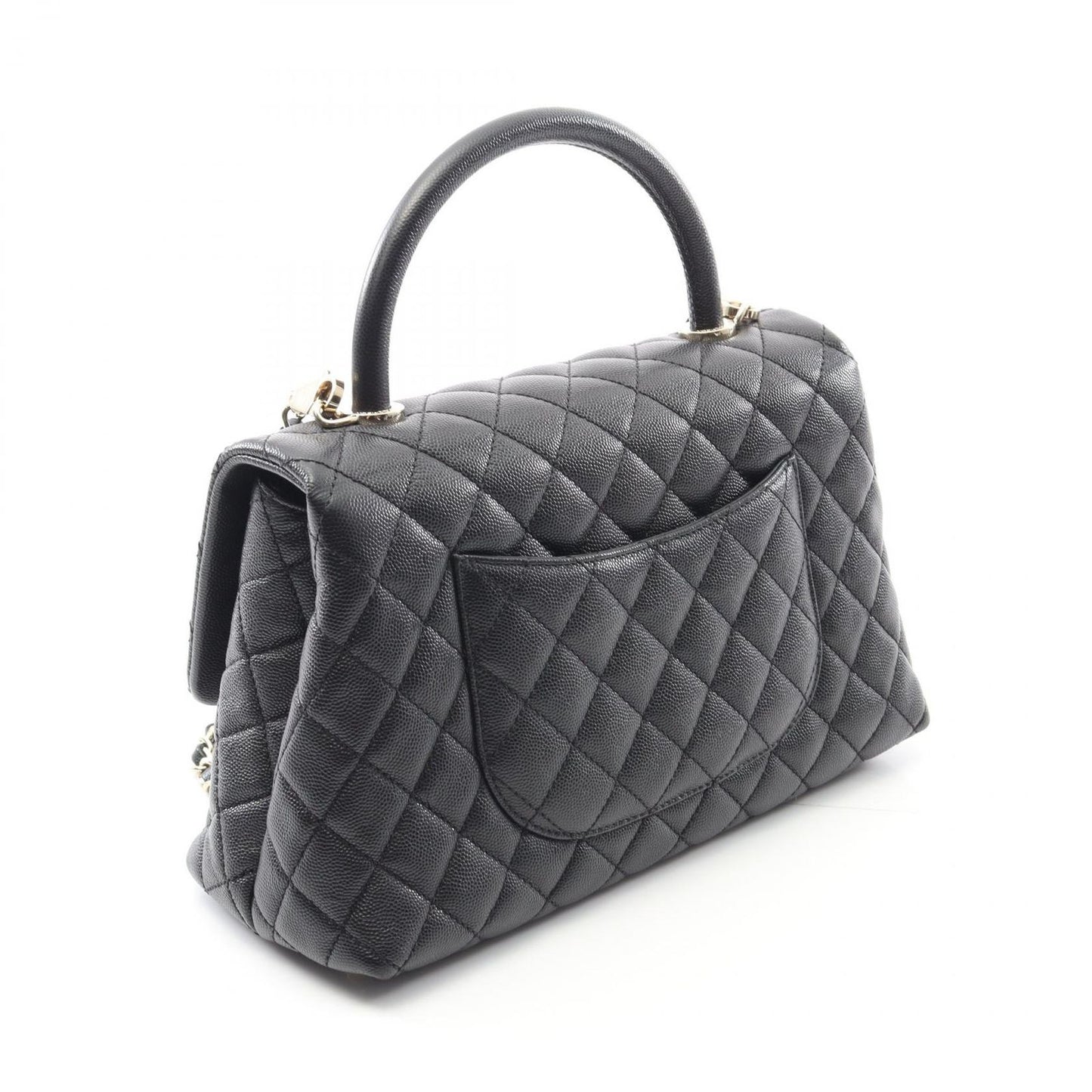CHANEL Coco Handle 29 Flap Bag in Black Calfskin - Timeless Elegance