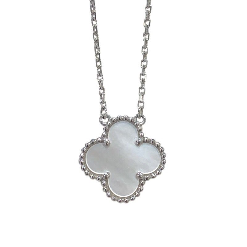 Van Cleef & Arpels Vintage Alhambra Necklace in 750WG & MOP