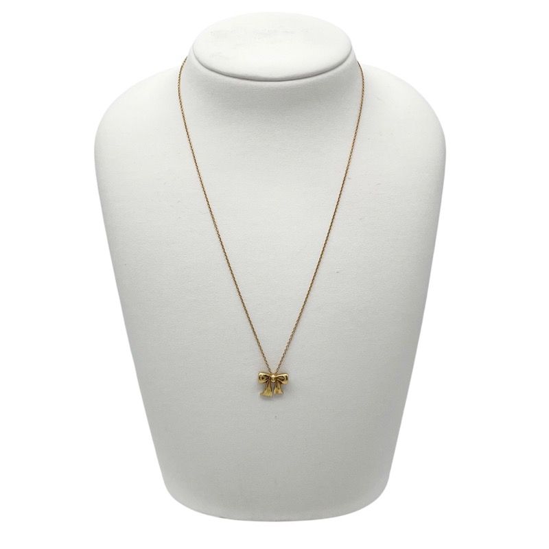 Tiffany & Co. K18YG Ribbon Necklace - Exquisite Elegance