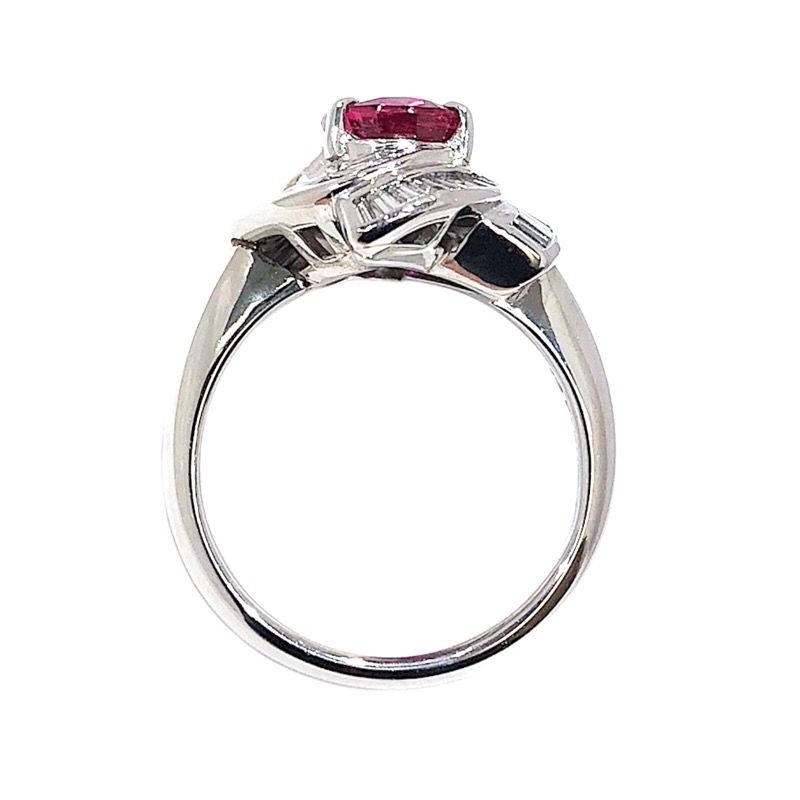 TASAKI Platinum 900 Ruby and Diamond Ring - Exquisite Craftsmanship