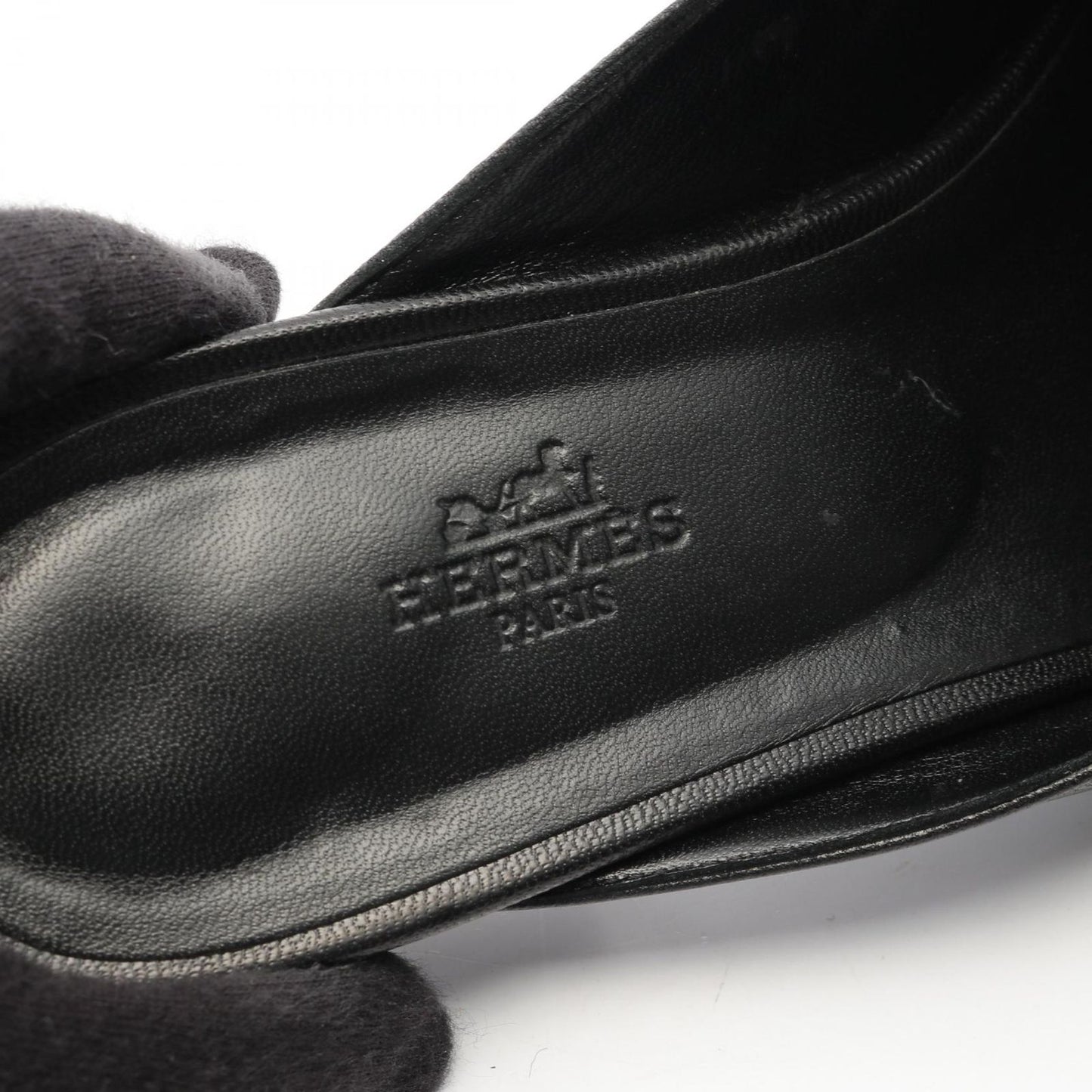 HERMES Oz Kelly Buckle Sandals - Elegant Black 38.5