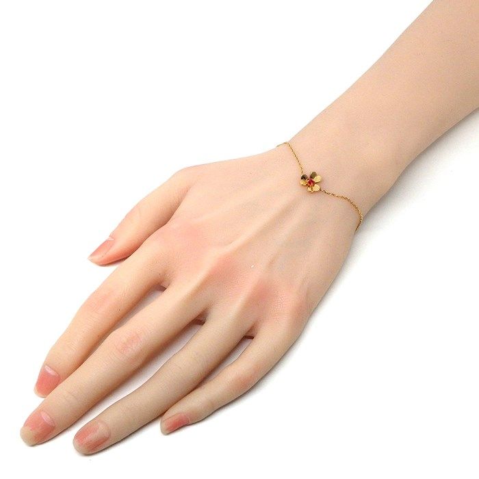 Van Cleef & Arpels Frivole Mini Necklace with Ruby in K18 Pink Gold