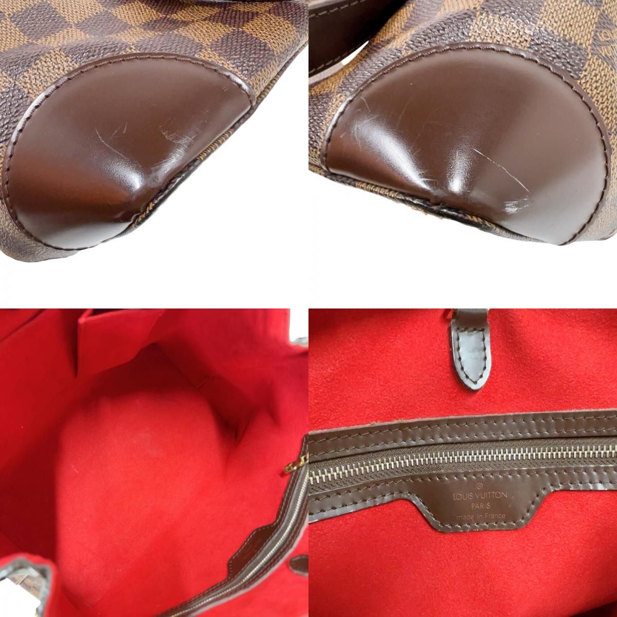 Louis Vuitton Hampstead PM Handbag - Damier Canvas with Gold Hardware
