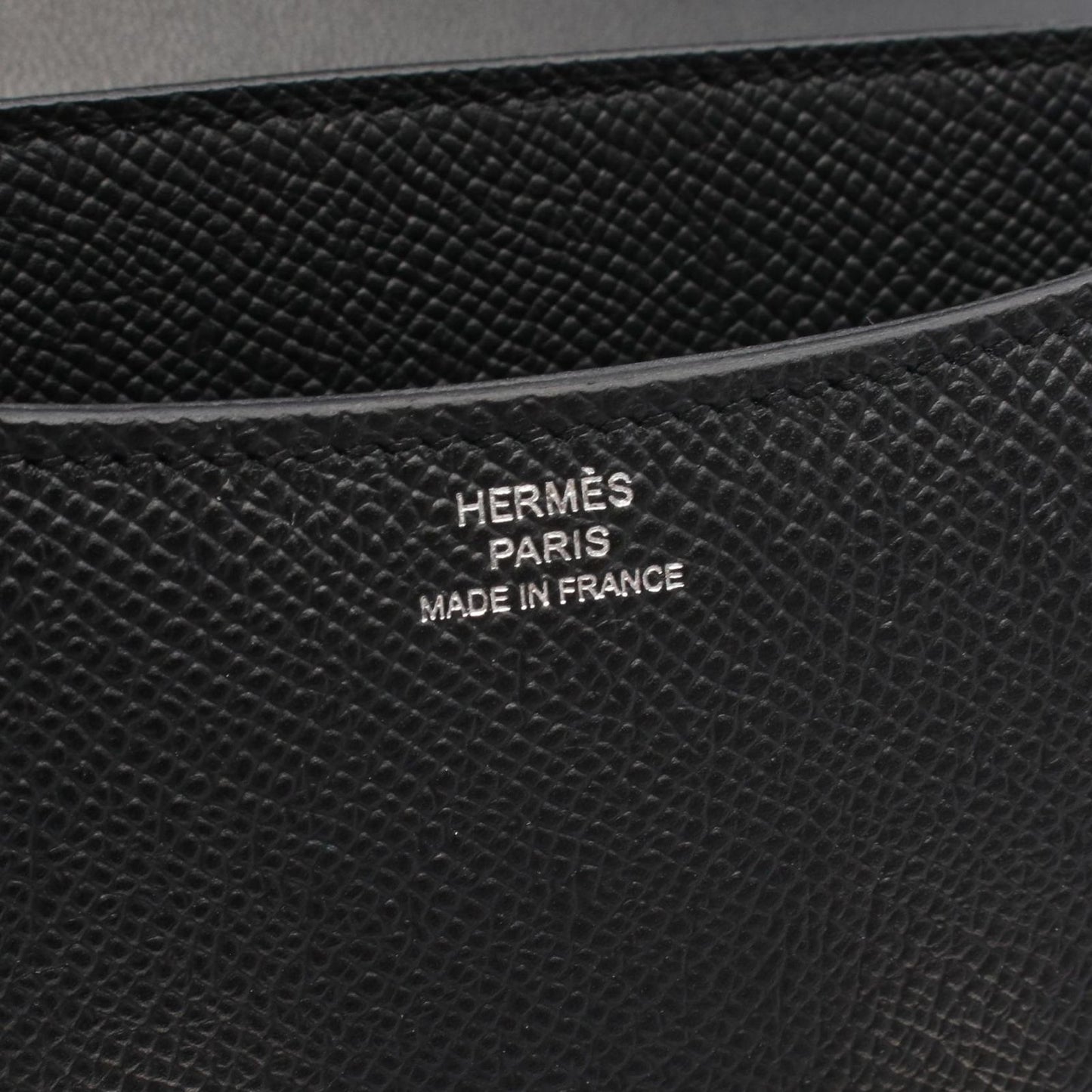 HERMES Constance 3 Mini Miroir Black Leather Shoulder Bag