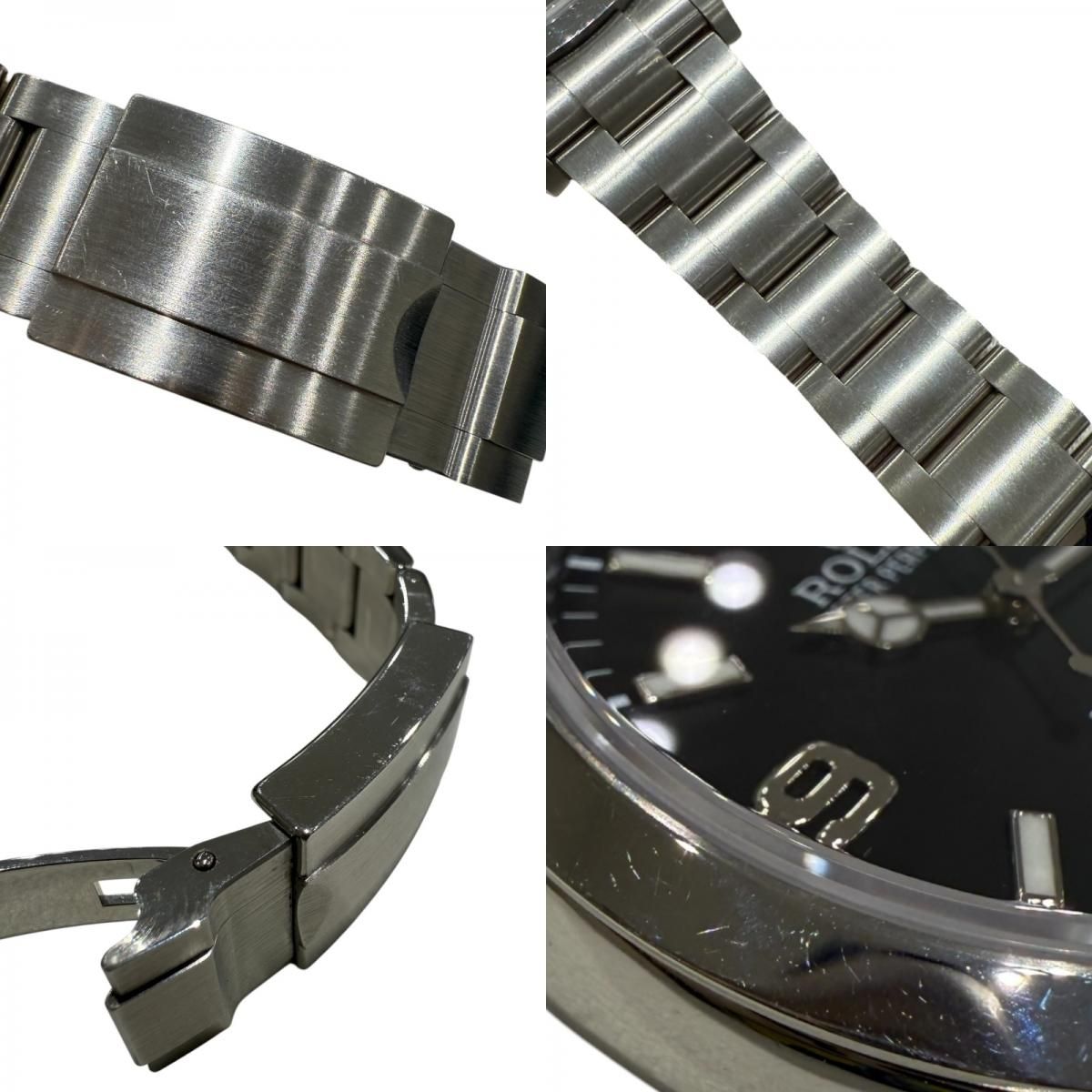 ROLEX Explorer I 214270 Black Dial Stainless Steel Men's Watch