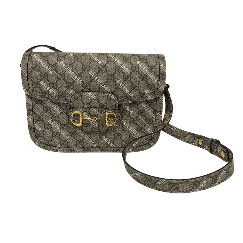 GUCCI Horsebit 1955 x Balenciaga Collaboration Shoulder Bag