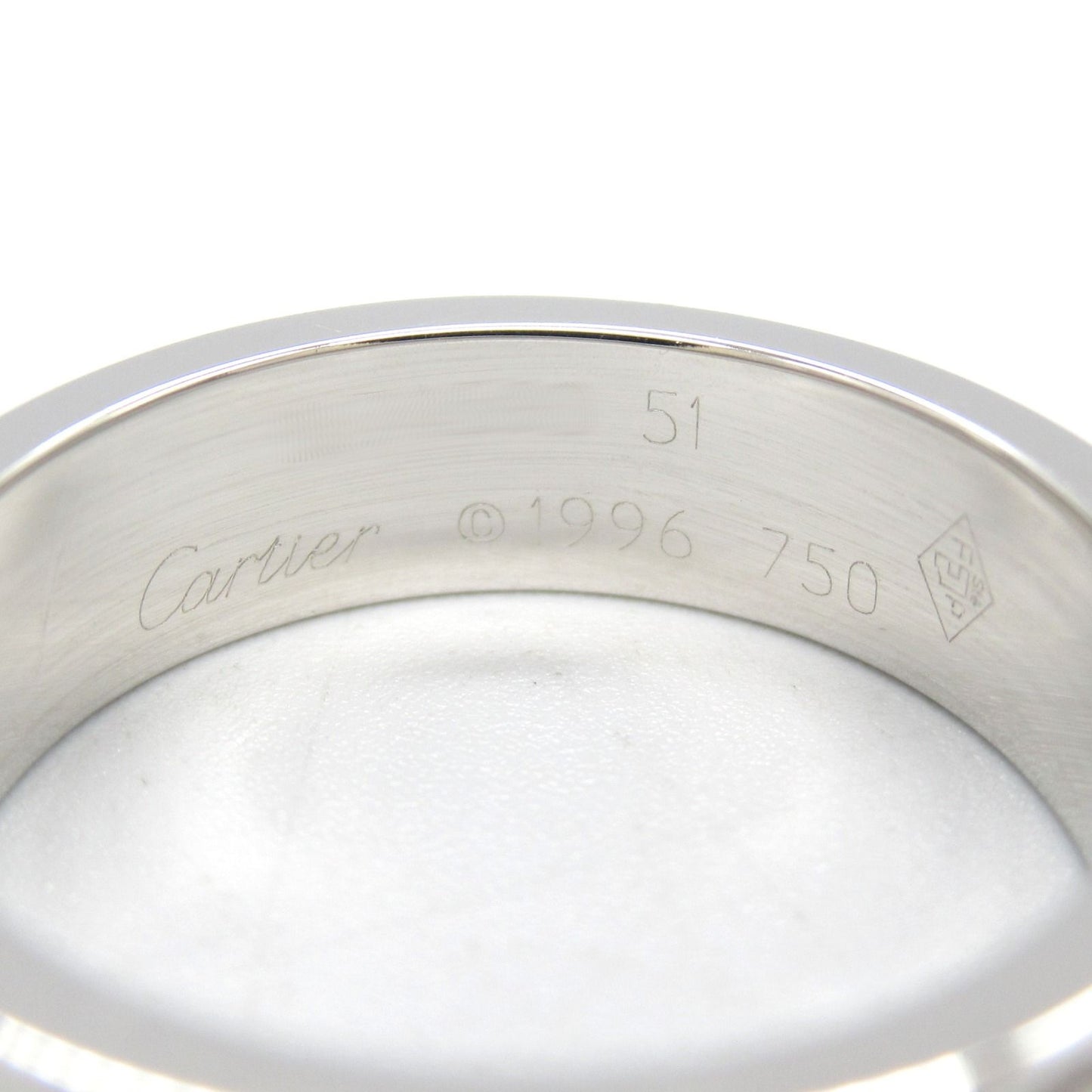 CARTIER Love Ring in K18 White Gold - Timeless Elegance