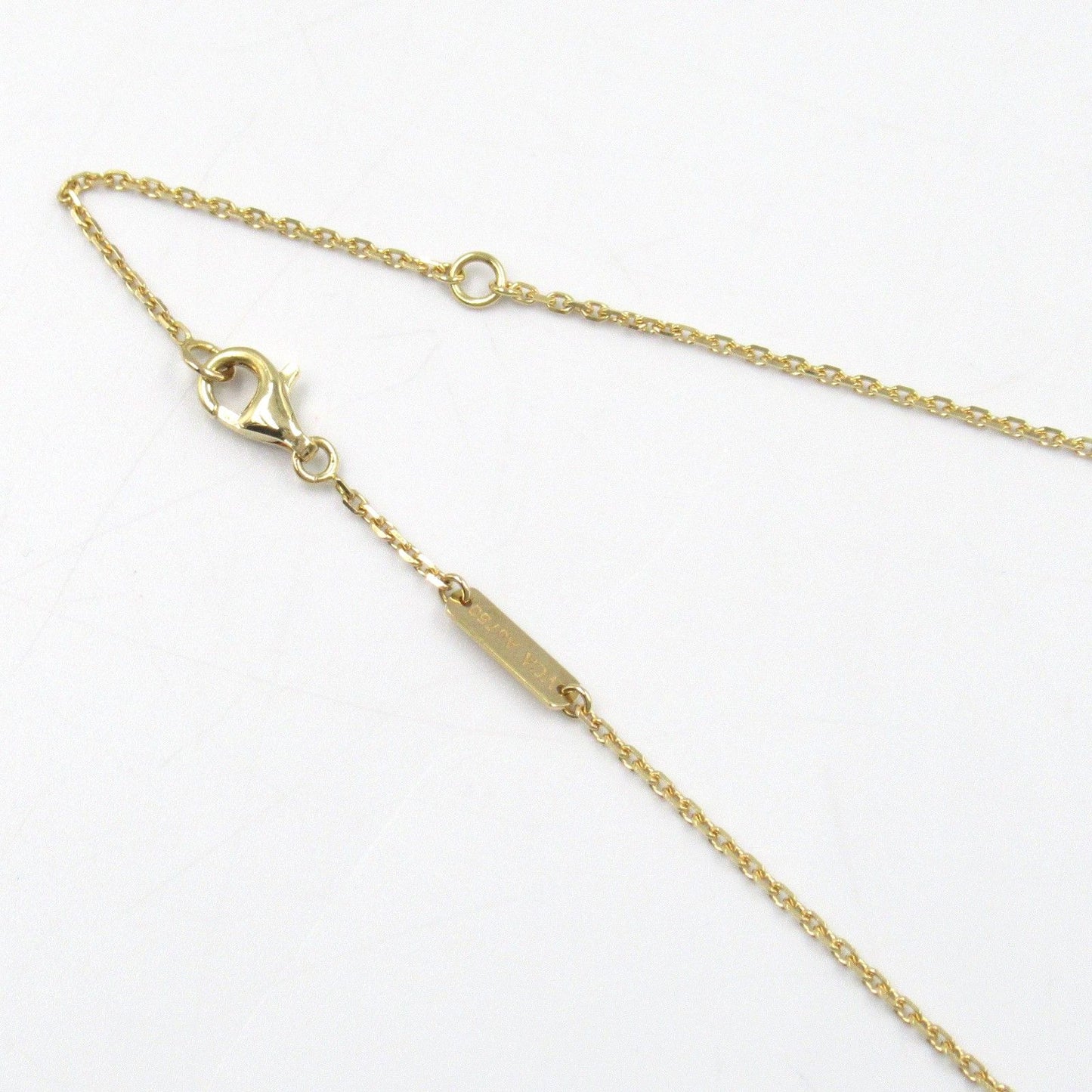 Van Cleef & Arpels Vintage Alhambra Onyx Necklace in 18K Yellow Gold