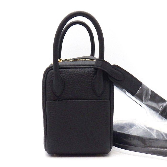 HERMES Lindy Mini Shoulder Bag - Black, 2024 Edition