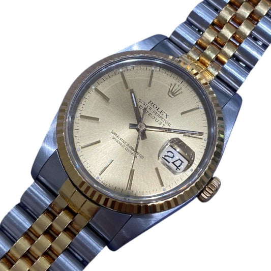 Rolex Datejust 16233 Gold & Stainless Steel Men's Watch