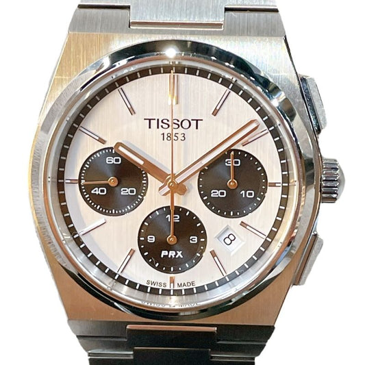 TISSOT PRX Automatic Chronograph T137.427.11.011.00 - White & Black