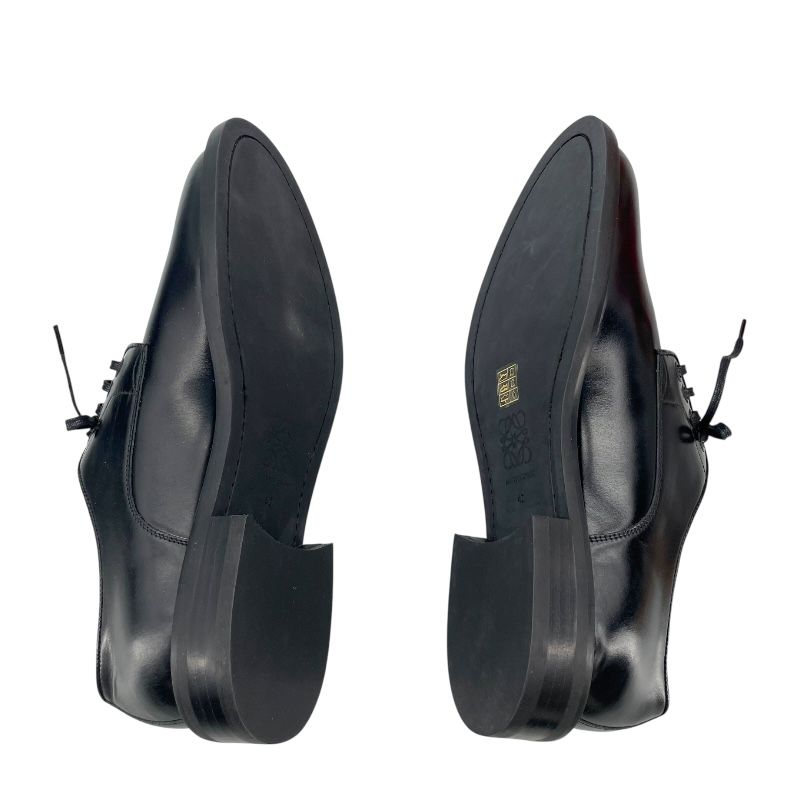 LOEWE Black Leather Oxford Shoes for Women - Timeless Elegance