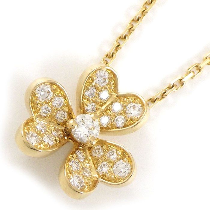 Van Cleef & Arpels Frivole Small Necklace in K18YG with Diamonds
