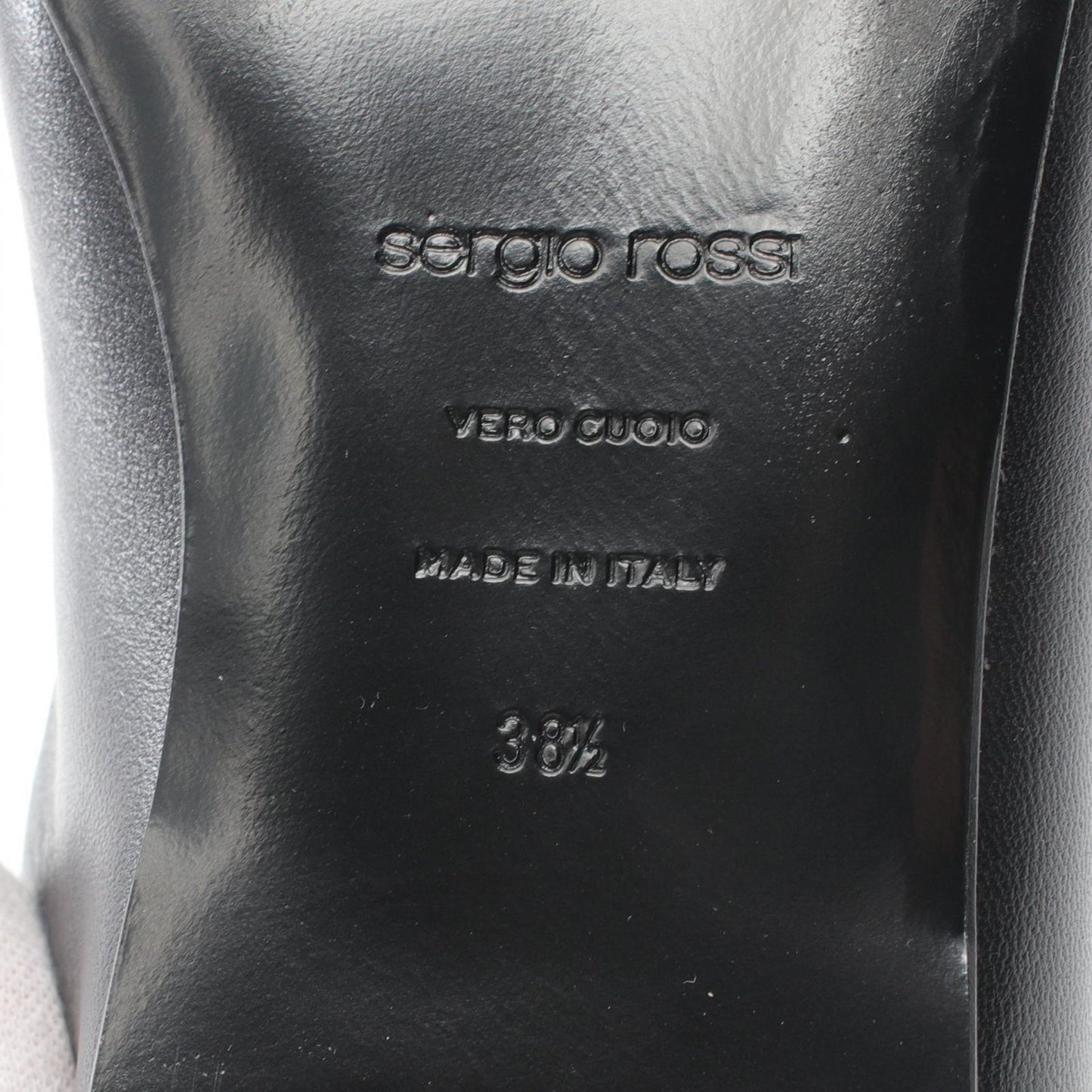 Sergio Rossi SR1 Black Leather Flats - Timeless Elegance