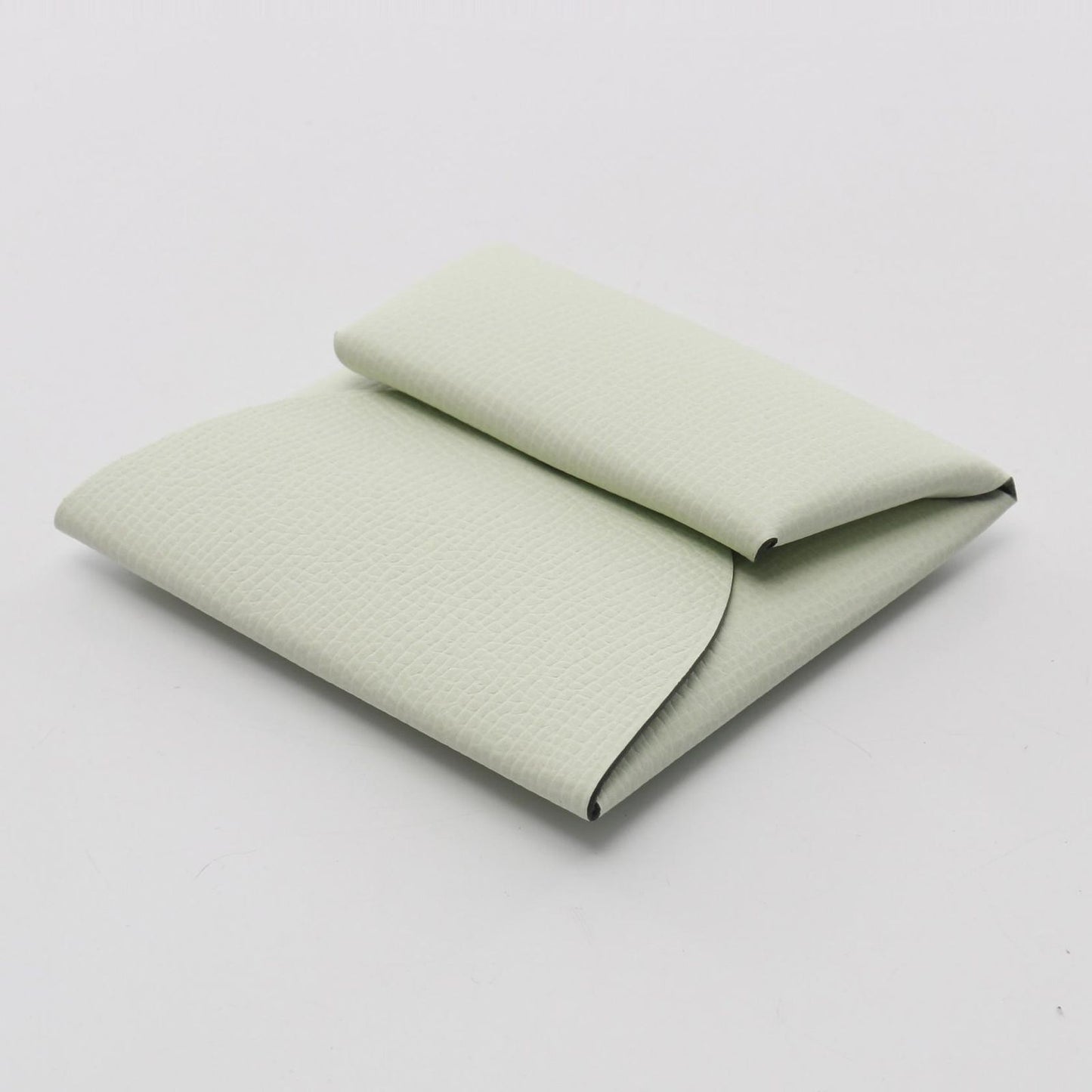 HERMES Bastia Vert Fizz/Vert Yuka Coin Case - Unused Luxury Accessory