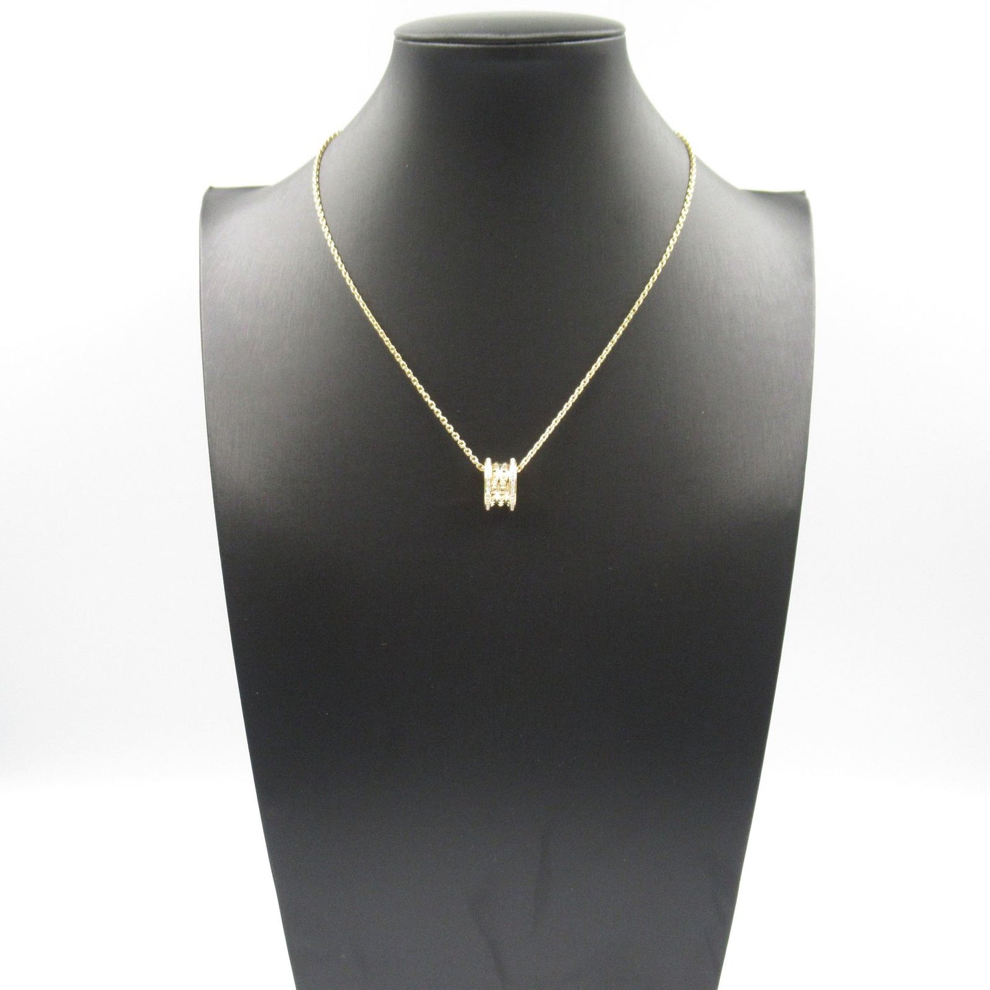 BVLGARI B-zero1 Rock Necklace with Diamonds in 18K Yellow Gold