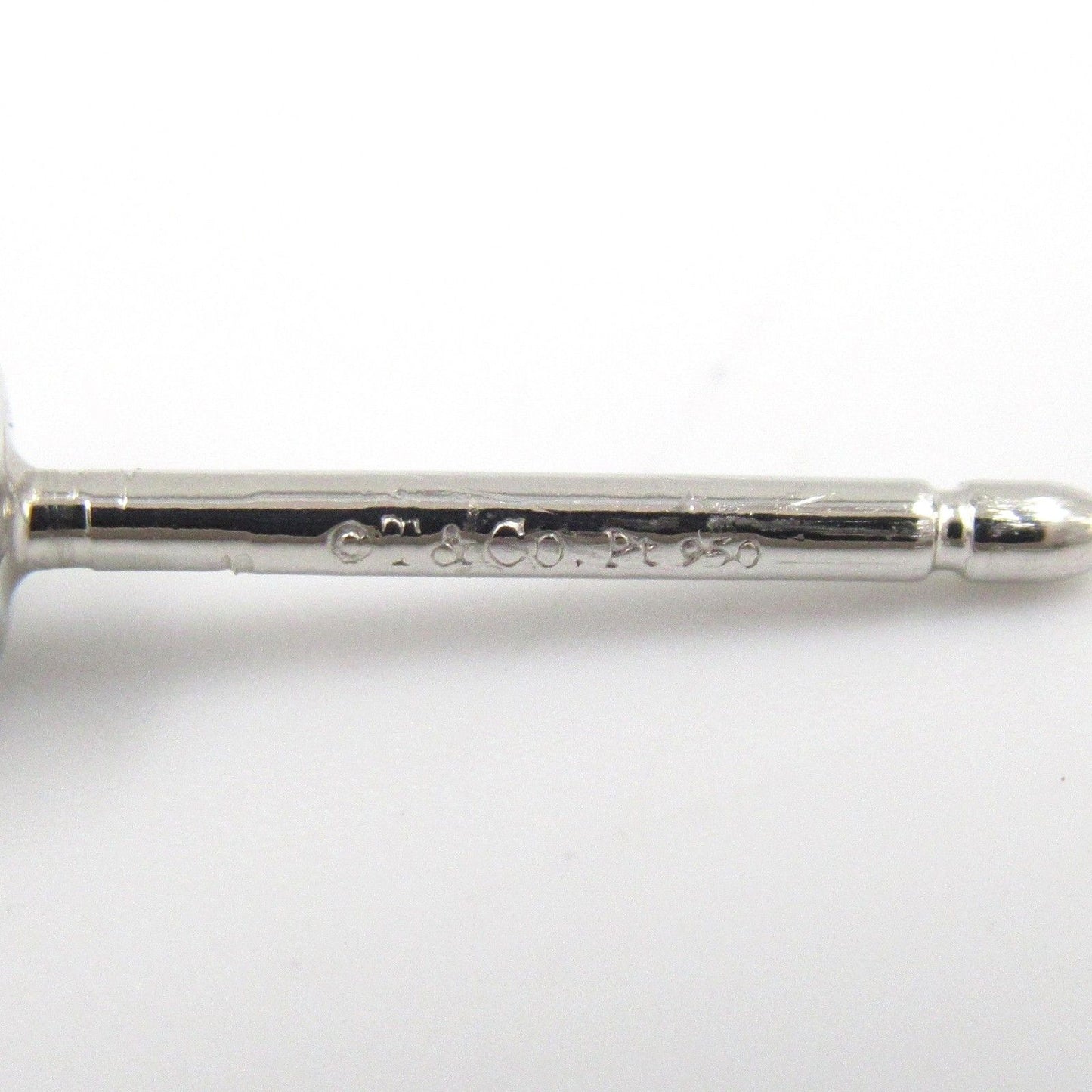 TIFFANY & CO. Solitaire Diamond Earrings in Platinum