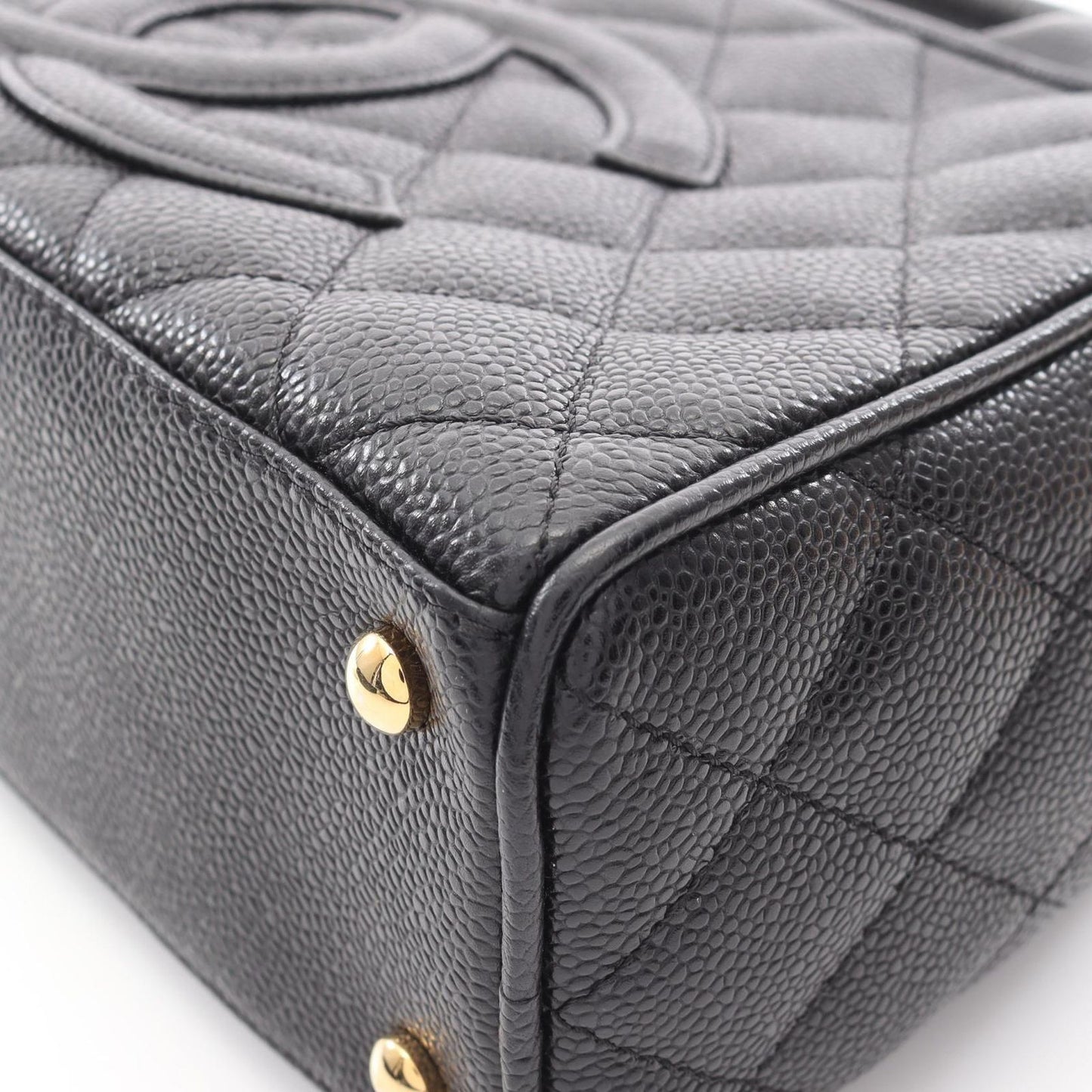 CHANEL Matelassé Mini Boston Bag in Black Leather - Timeless Elegance