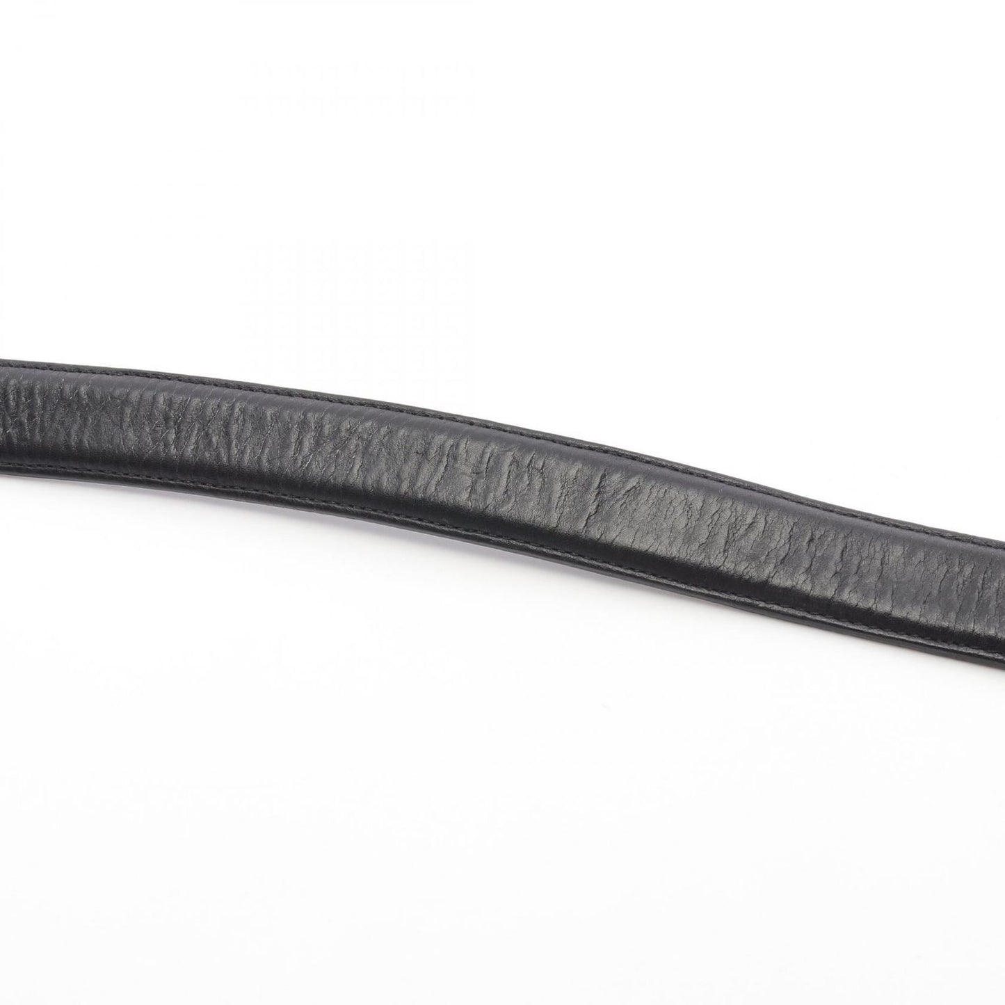 CHROME HEARTS 1.0 Strap Military Flare Leather Belt - Black