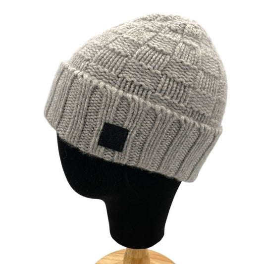 Louis Vuitton Cashmere Knit Cap in Grey Damier - M74404