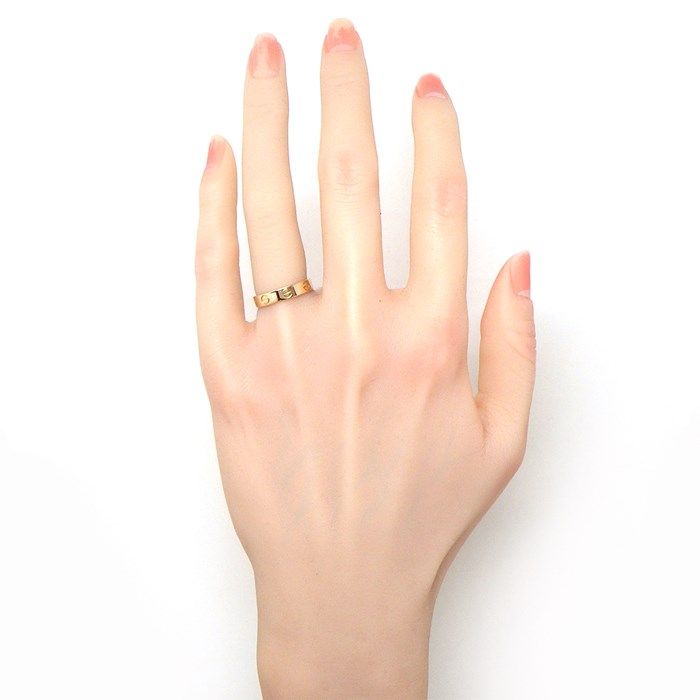 Cartier Love Ring Small Model B4085200 in K18 Pink Gold - Size 9