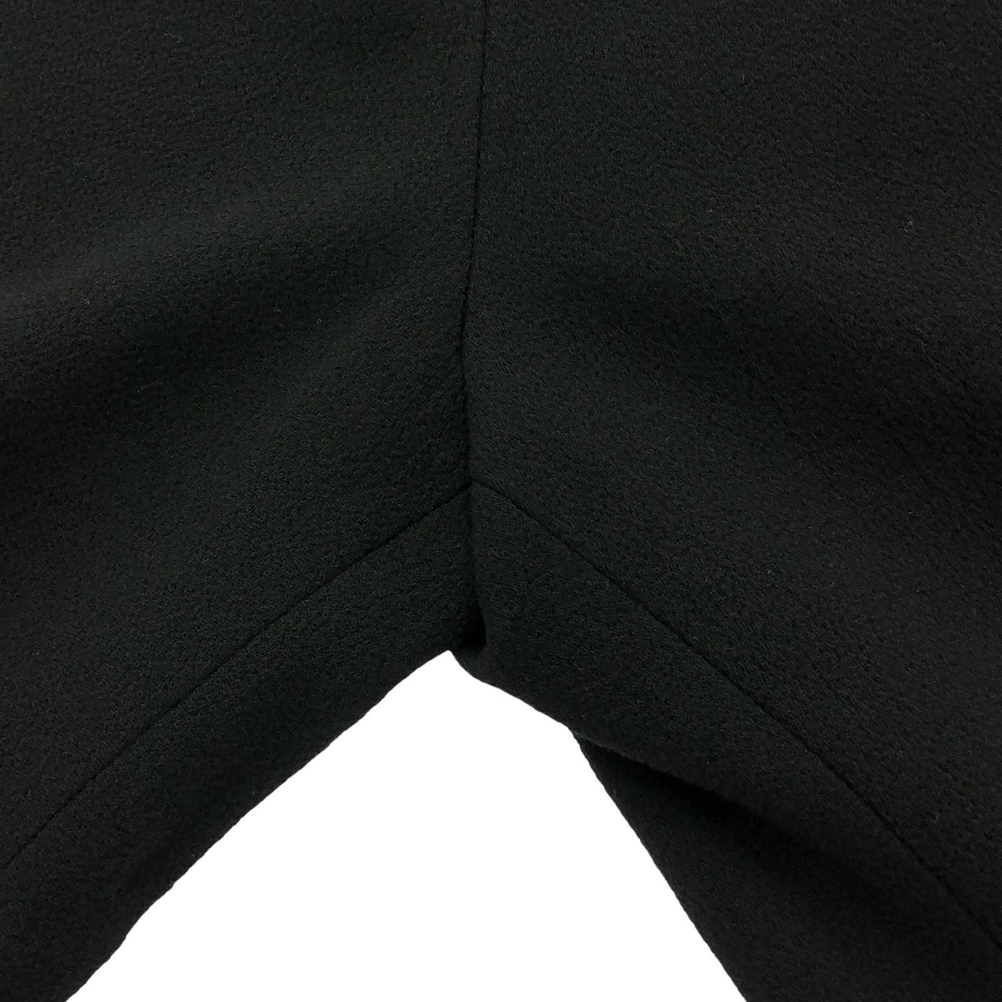 CHANEL Black Wool Pants - Timeless Elegance in Size 44