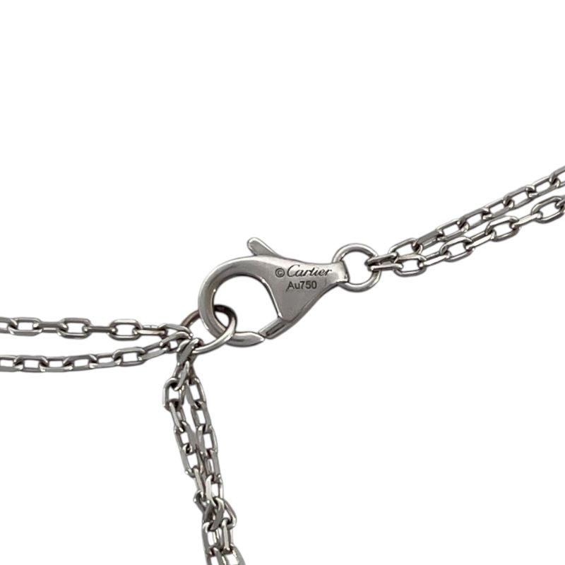 Cartier Love 3 Hoop Necklace in 750WG with Diamonds