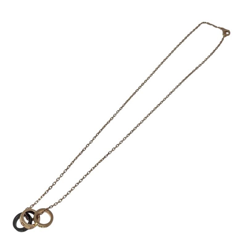 Cartier Love Series Diamond Hoop Necklace in 750PG