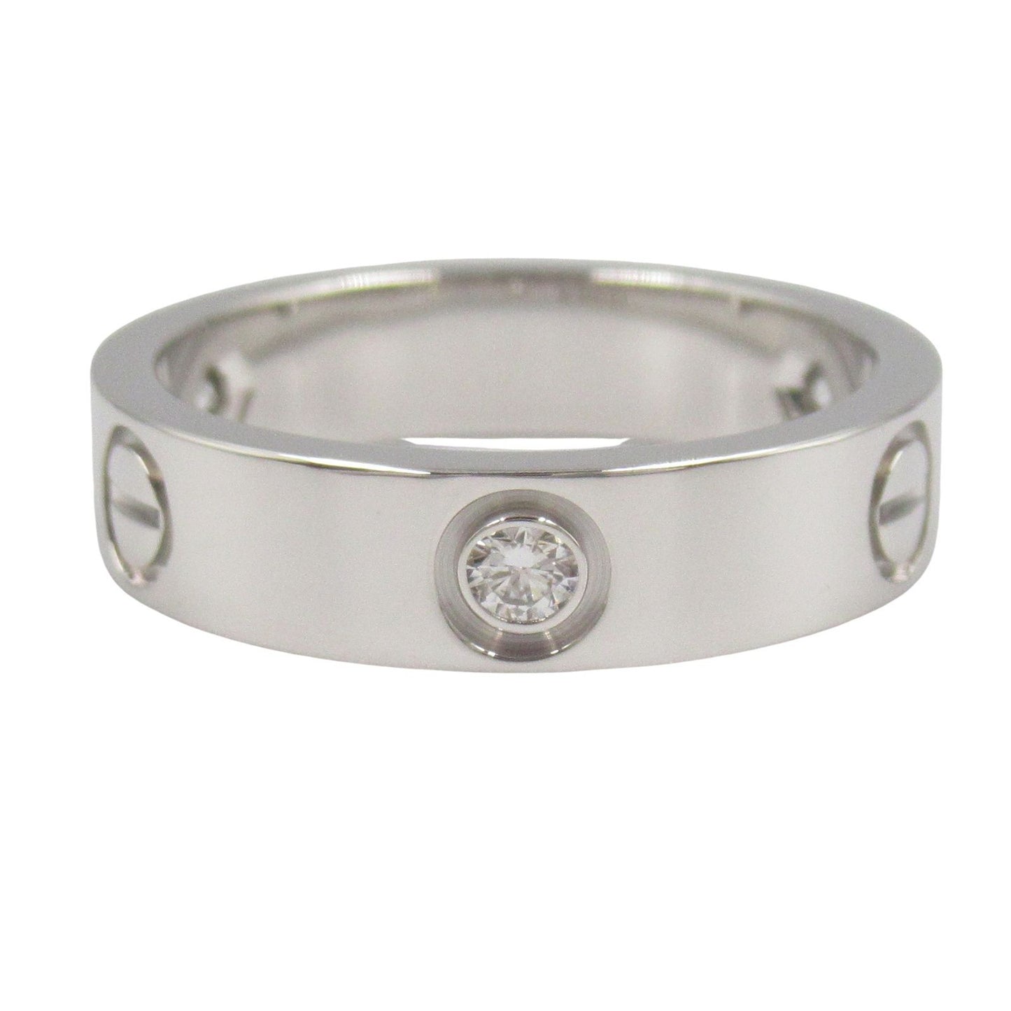 Cartier Love Ring 3PD K18WG Diamond - Timeless Elegance