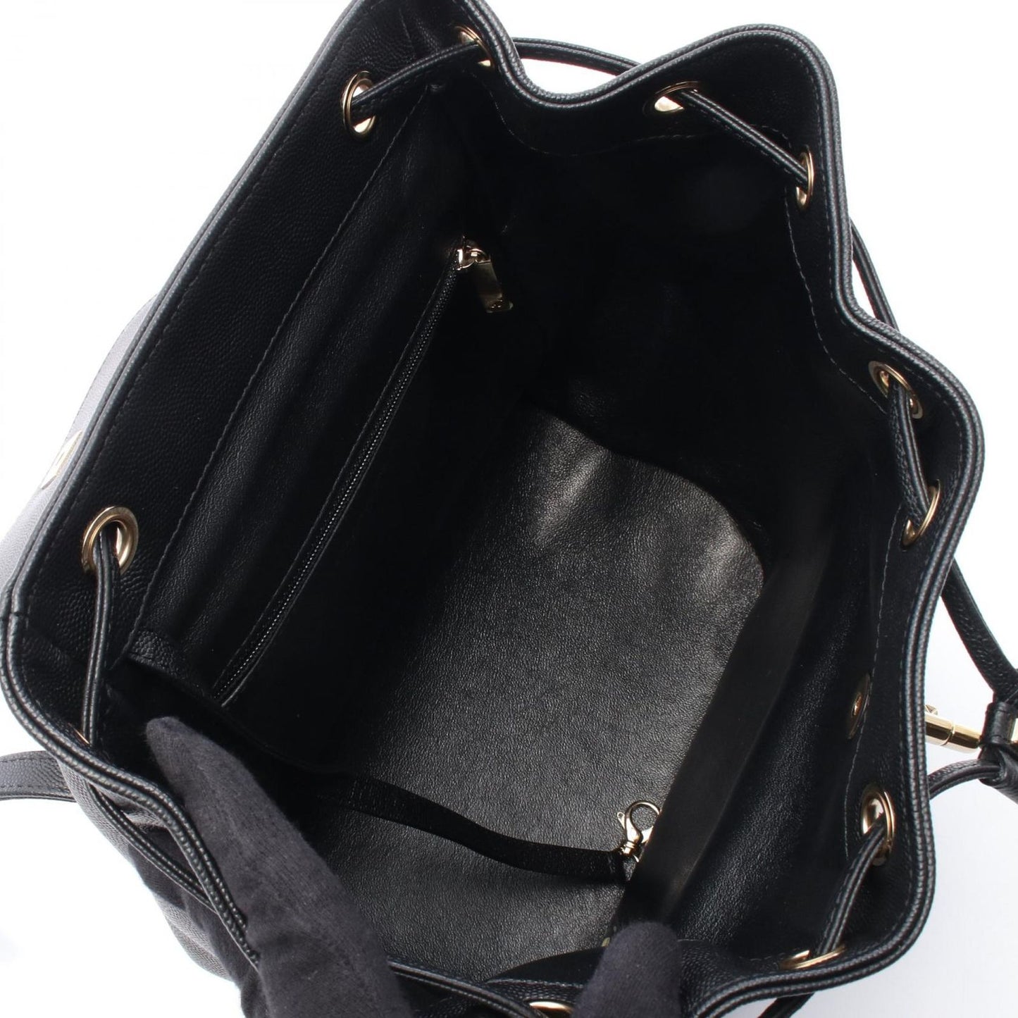 CHANEL Business Affinity Matelassé Backpack in Black Leather