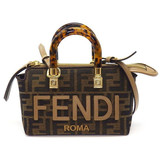 Fendi Zucca By The Way Mini Shoulder Bag - Brown Jacquard