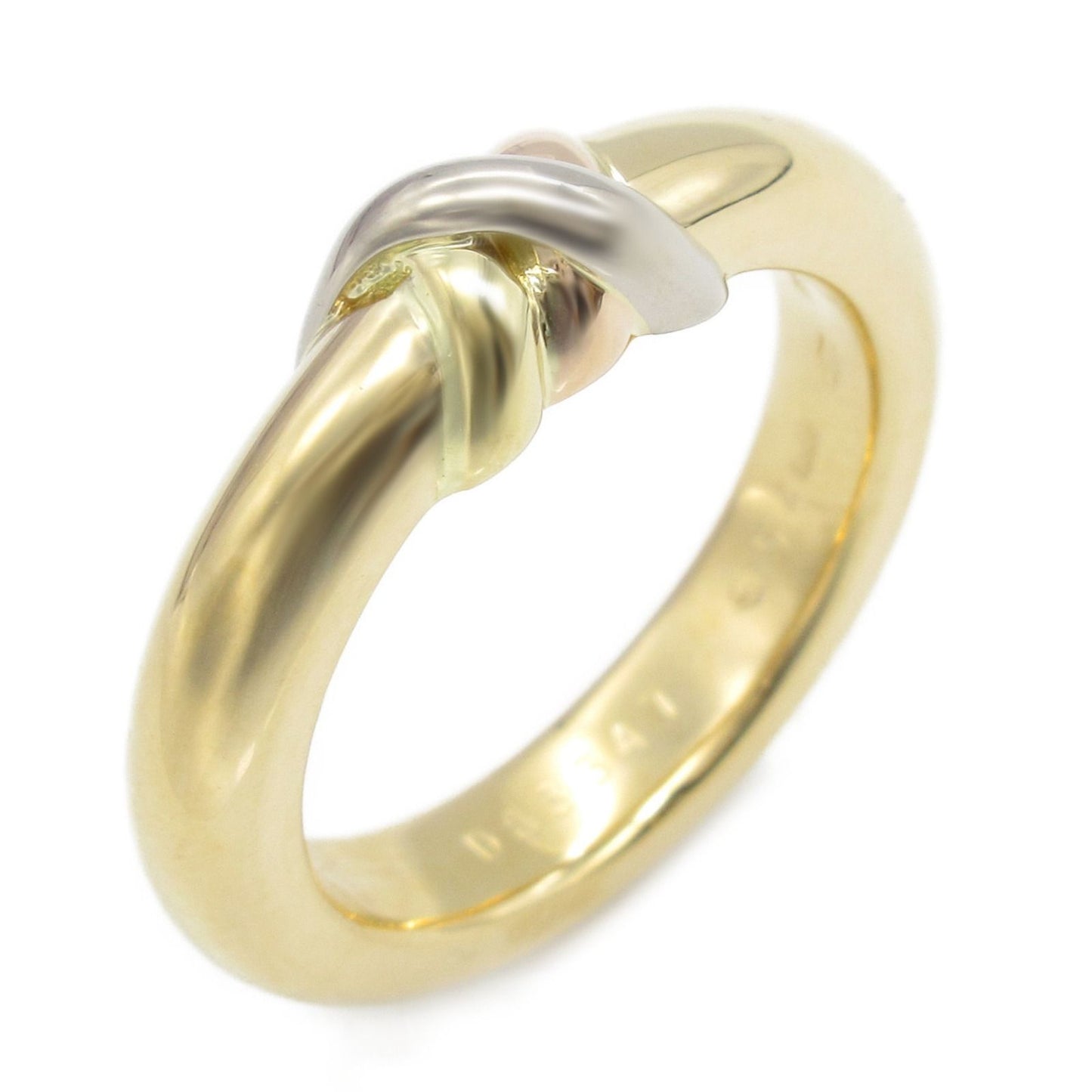 Cartier K18 Gold Thread Ring - Unisex Elegance