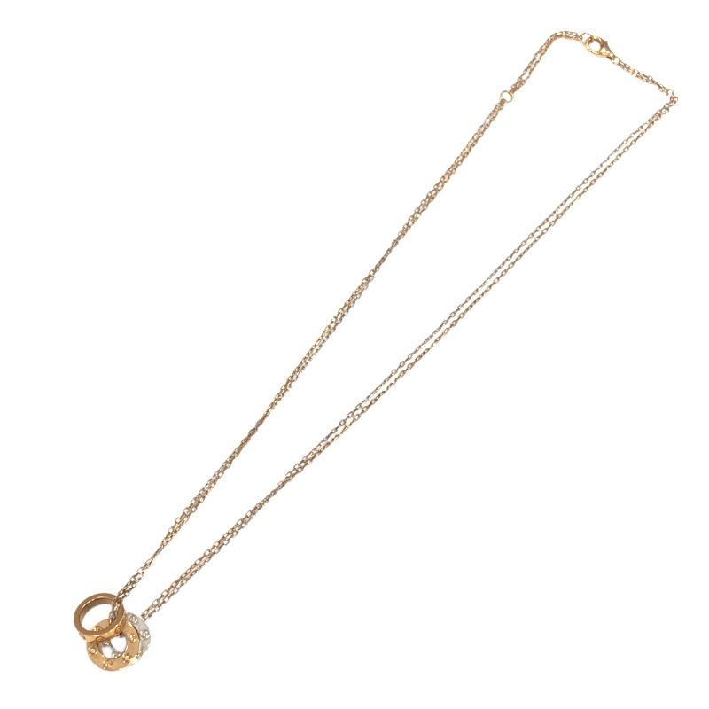 Cartier Love Circle Necklace in K18PG with Diamonds