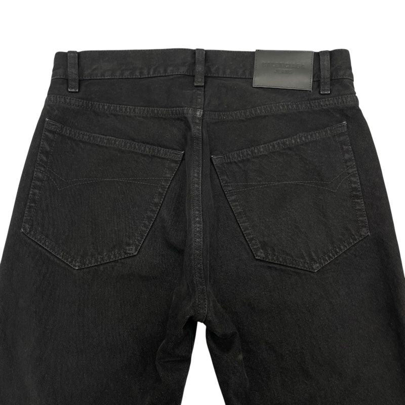Balenciaga Black Denim Pants - Unisex, Timeless Elegance