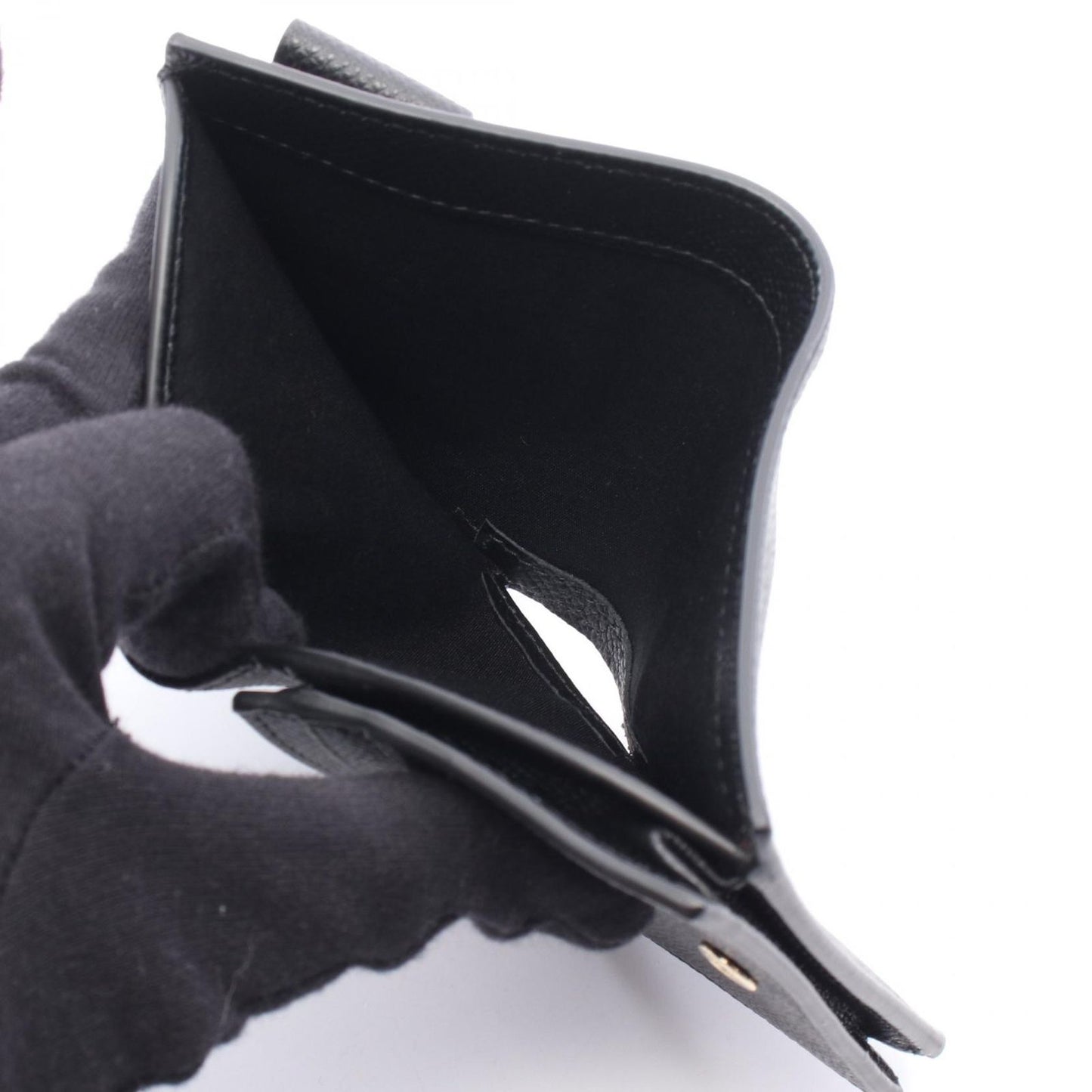 Salvatore Ferragamo Vara Ribbon Black Leather Wallet - Exquisite Craftsmanship