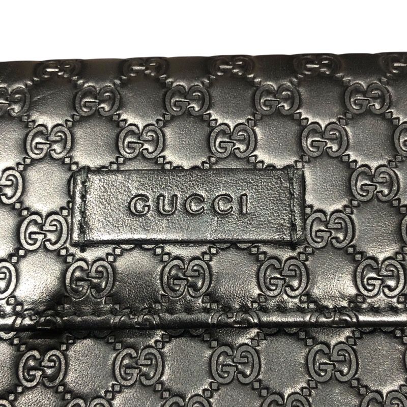 GUCCI Long Wallet 449364 in Black Leather - Men's Luxury Accessory