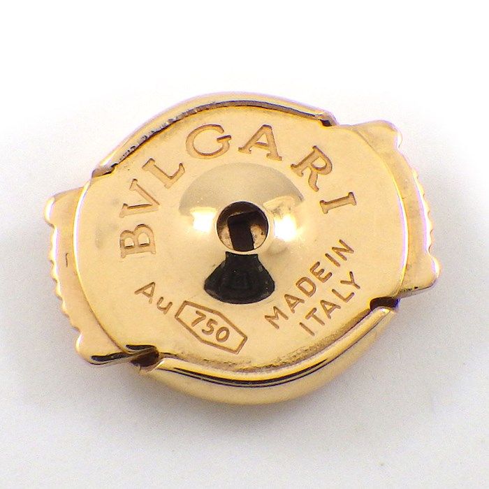 BVLGARI Onyx Circle Earrings in K18 Pink Gold - Exclusive Piece