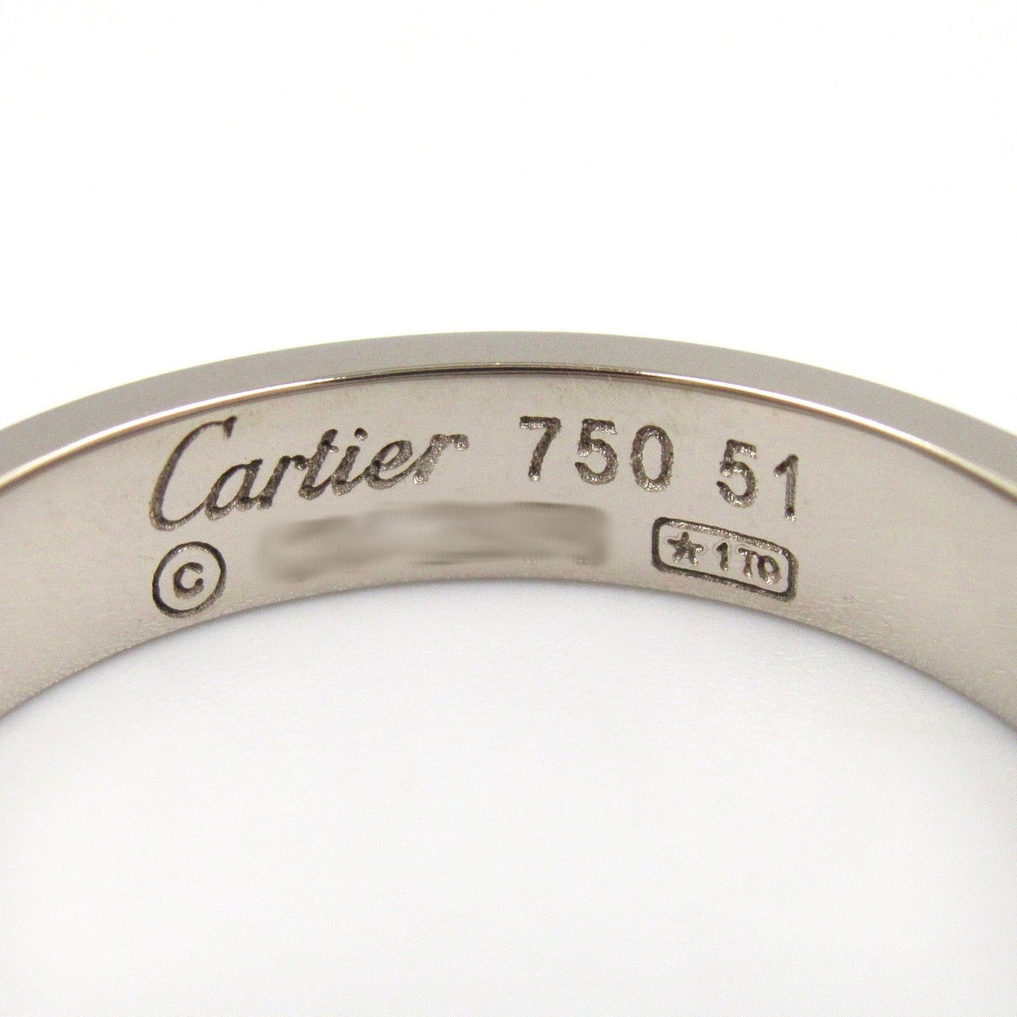 Cartier Love Ring in K18 White Gold - Timeless Elegance