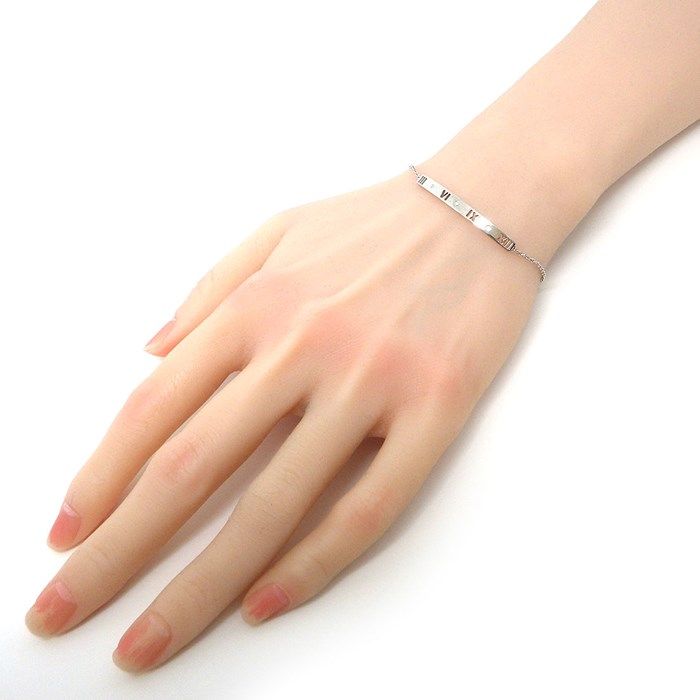 Tiffany & Co. Atlas Diamond Bracelet in K18 White Gold