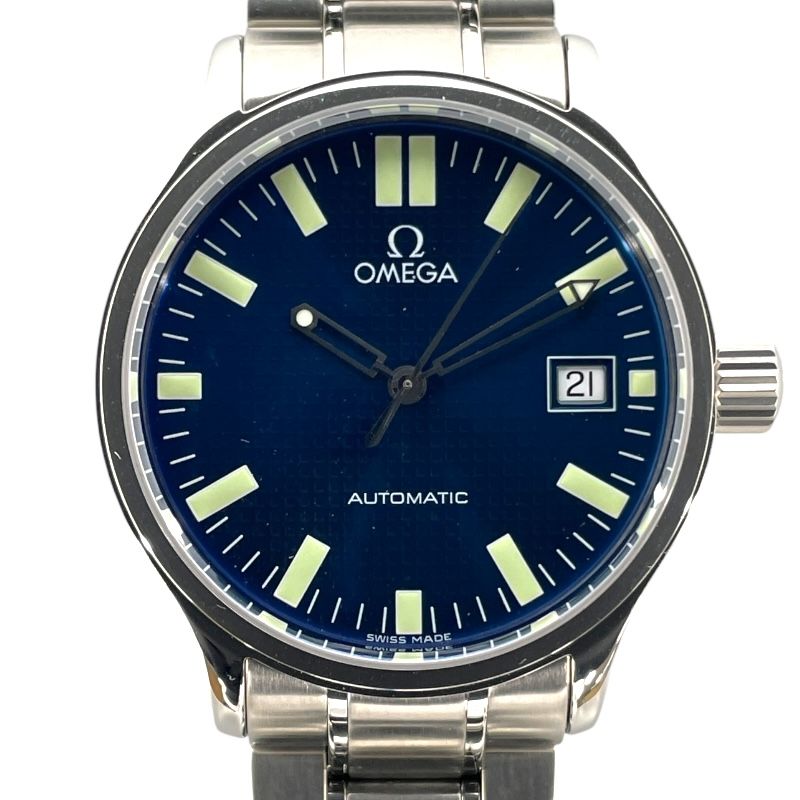 OMEGA Classic Automatic 5203.81 Blue SS Men's Watch - Timeless Elegance