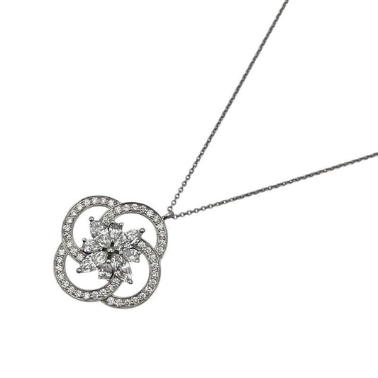 Tiffany & Co. Victoria Cluster Diamond Necklace in Platinum