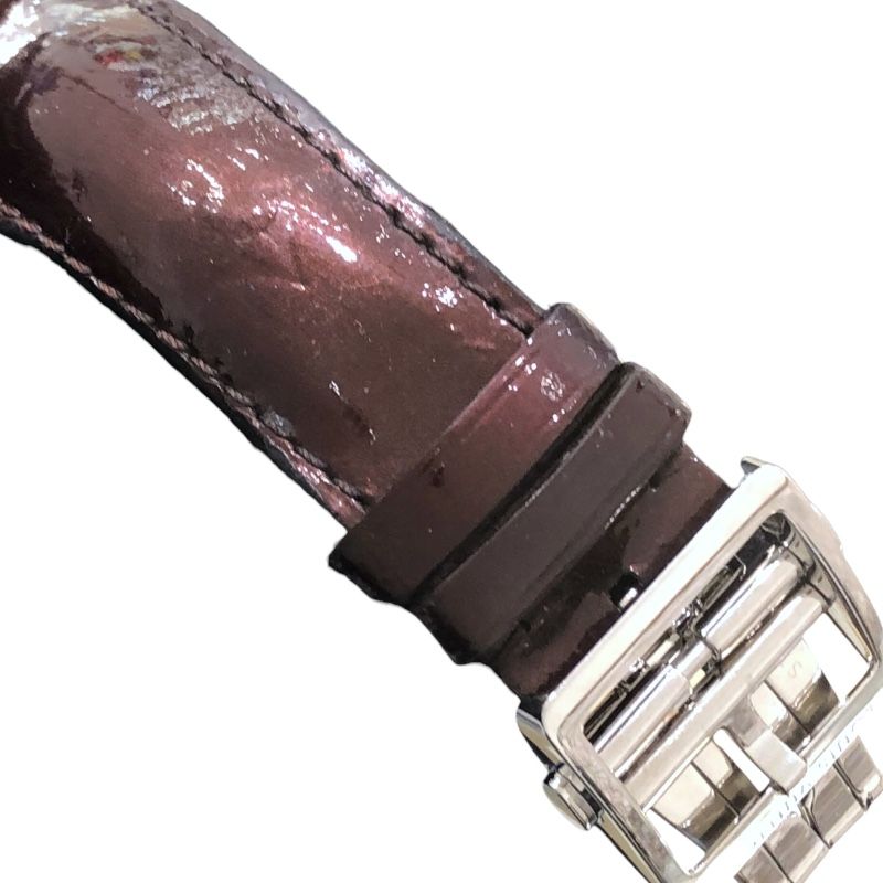 Louis Vuitton Tambour Disc Amarant Diamond GM Quartz Watch