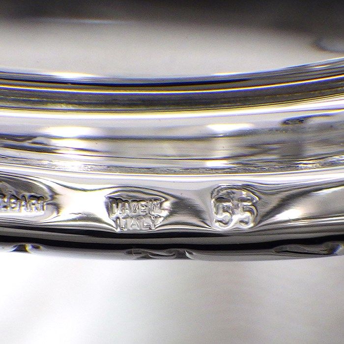 BVLGARI B.zero1 3-Band Ring in K18 White Gold - Size 13.5